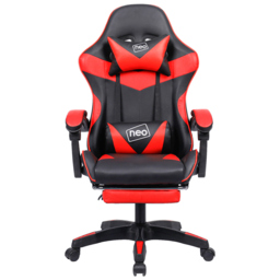 Neo Red PU Leather Office Chair - Size: 66 x 55 x 125cm - Wilko - thumbnail 6