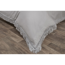 Rapport Home Tia Trellis Single Silver Duvet Set - Wilko - thumbnail 3