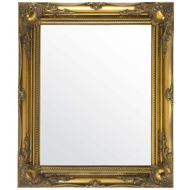 MirrorOutlet Hamilton Vintage Gold Antique Wall Mirror 66 x 56cm - Wilko - image 1