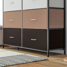 Portland 10 Drawer Multicolour Chest of Drawers - Wilko - thumbnail 4
