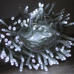 Best Artificial 200 Bright White Multi Function Mains Powered Clear String Light - Size: 5 x 5 x 2000cm - Wilko