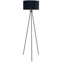 Pacific Lifestyle Houston Matt Black Metal Tripod Floor Lamp - Wilko - thumbnail 1