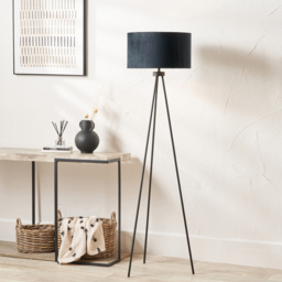Pacific Lifestyle Houston Matt Black Metal Tripod Floor Lamp - Wilko - thumbnail 3