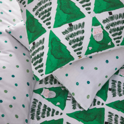 furn. Toddler Green Hide and Seek Santa Christmas Duvet Cover Set - Wilko - thumbnail 4