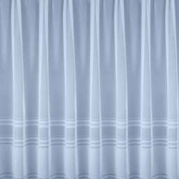 Tyrone Textiles Hudson White Horizontal Stripe Pocket Header Net Curtain 200 x 160cm - Size: 160 x 200 x 1cm - Wilko - thumbnail 3