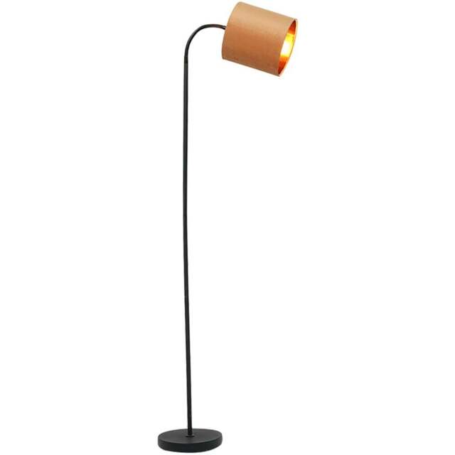 Kliving Hove Ochre Shade Floor Lamp - Size: 170 x 22 x 22cm - Yellow - Wilko - image 1