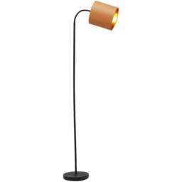 Kliving Hove Ochre Shade Floor Lamp - Size: 170 x 22 x 22cm - Yellow - Wilko