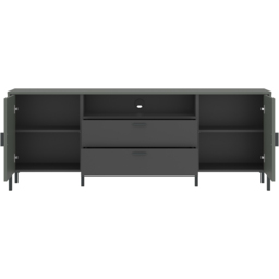 Furniture To Go Arundel 2 Door 2 Drawer Green TV Cabinet - Wilko - thumbnail 4