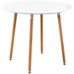 Kosy Koala 4 Seater Plastic and Faux Leather Round Dining Set White and Grey - Multi - Portland - Wilko - thumbnail 5