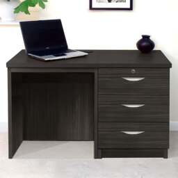 R White Cabinets 3 Drawer Black Set-03 Desk - Size: 72.8 x 107.9 x 54cm - Wilko - thumbnail 1