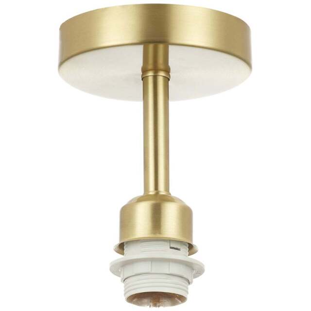 Happy Homewares Satin Brass Gold Plated Ceiling Light - Size: 17 x 12 x 12cm - Wilko - image 1