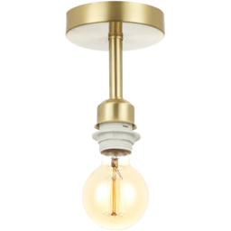 Happy Homewares Satin Brass Gold Plated Ceiling Light - Size: 17 x 12 x 12cm - Wilko - thumbnail 4