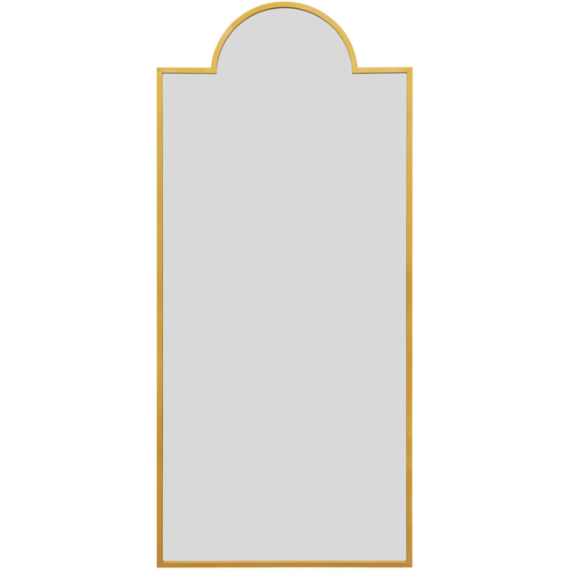 The Fenestra Gold Metal Leaner Wall Mirror 190 x 85cm - MirrorOutlet - Wilko - image 1