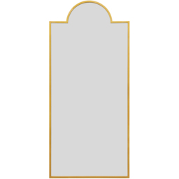 The Fenestra Gold Metal Leaner Wall Mirror 190 x 85cm - MirrorOutlet - Wilko - thumbnail 1