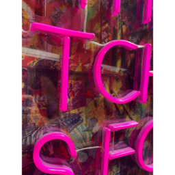 Splashbax This Kitchen is for Dancing Unframed LED Neon Wall Art - Size: 90 x 60 x 7cm - Multi - Wilko - thumbnail 4