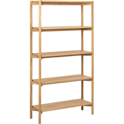 Florence Braidwood 4 Shelf Oak Bookcase - Brown - Furniture To Go - Wilko - thumbnail 5