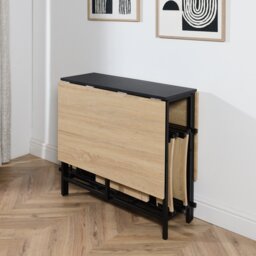 Otis Folding Table and Chairs - Size: 4 Seater - Natural - Wilko - thumbnail 4