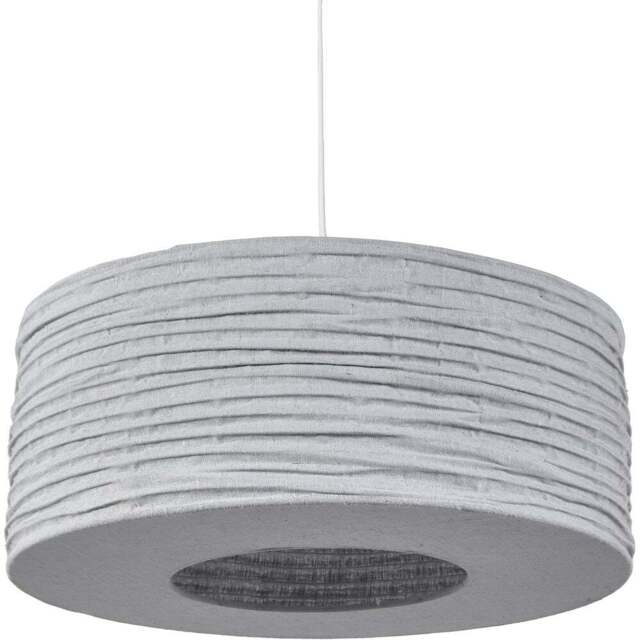 Pacific Lifestyle Patpong Grey Jute Pendant Shade 50cm - Size: 25 x 50 x 50cm - Wilko - image 1