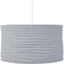 Pacific Lifestyle Patpong Grey Jute Pendant Shade 50cm - Size: 25 x 50 x 50cm - Wilko - thumbnail 4