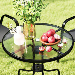 Outsunny 4 Seater Black Garden Dining Set - Wilko - thumbnail 4