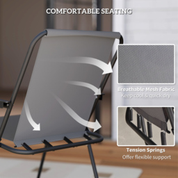 Outsunny 4 Seater Garden Dining Set with Parasol Grey - Wilko - thumbnail 7