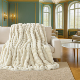 Sweet Dreams Beige Alpine Throw 200 x 240cm - Wilko - thumbnail 4