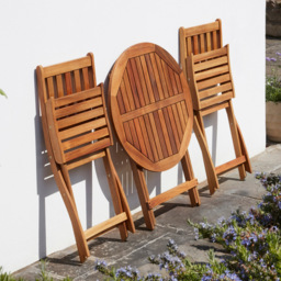 Garden Gear Cariad 2 Seater Acacia Bistro Set - Brown - Wilko - thumbnail 4