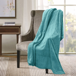 Velosso Duck Egg Moda Throw 150 x 200cm - Size: 150 x 200 x 1cm - Wilko - thumbnail 3