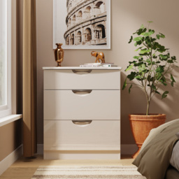 Crowndale Camden 3 Drawer Kashmir Gloss and Kashmir Deep Chest of Drawers Ready Assembled - Kashmir Gloss & Kashmir - Wilko - thumbnail 6