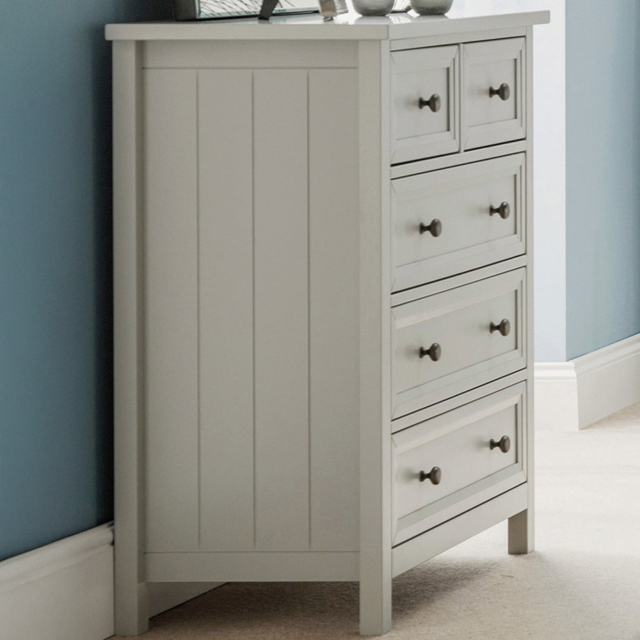 Julian Bowen Maine 5 Drawer Dove Grey Chest of Drawers - Wilko - image 1