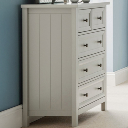 Julian Bowen Maine 5 Drawer Dove Grey Chest of Drawers - Wilko - thumbnail 1