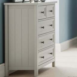 Julian Bowen Maine 5 Drawer Dove Grey Chest of Drawers - Wilko - thumbnail 7
