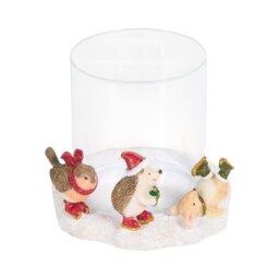 Ice Skating Candle Holder White - Wilko - thumbnail 3