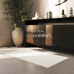tectake Zonelle Cream Short Pile Ultra Soft Rug 150 x 80cm - Size: 1.5 x 170 x 120cm - Yellow - Wilko - thumbnail 4