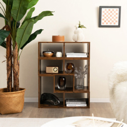 Costway Rustic Brown Convertible TV Stand Set of 3 - Size: 78.7 x 40.6 x 22.86cm - Wilko - thumbnail 5