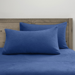 Velosso Single French Blue Teddy Fleece Duvet Set - Wilko - thumbnail 3