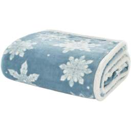 Deyongs Blue Flurry Throw 130 x 170cm - Wilko - thumbnail 1