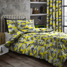 Velosso Small Camouflage Yellow Fitted Sheet - Size: Single - Wilko - thumbnail 4