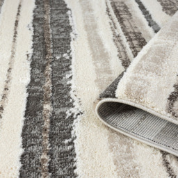 Desire Rugs Eleanor Mocha Striped Embossed Rug 160 x 230cm - Size: 230 x 160 x 2cm - Brown - Wilko - thumbnail 4