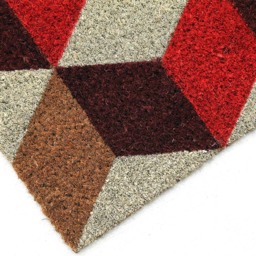 Coco & Coir Vintage Cubes Coir Door Mat 45 x 75cm - n/a - Coco & Coir ® - Wilko - thumbnail 4