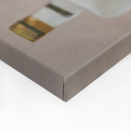 Kathryn White Gin Shelf Hand Painted Canvas Greige - Wilko - thumbnail 4
