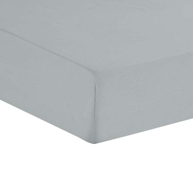 Divante 180Tc Cotton Fitted Sheet  - Silver/Superking - Size: Super King - Wilko - image 1