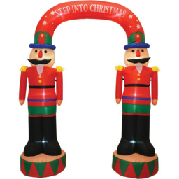 Inflatable Nutcracker Arch Red - Wilko - thumbnail 4