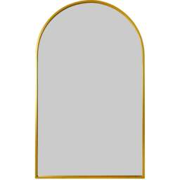 The Arcus Gold Arched Metal Leaner Wall Mirror 190 x 120cm - MirrorOutlet - Wilko - thumbnail 1