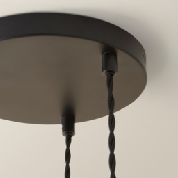 ValueLights Bellamy Smoked Glass Globe 3 Drop Matte Black LED Ceiling Pendant Light - Size: 126 x 20.5 x 20.5cm - Gold - Wilko - thumbnail 5