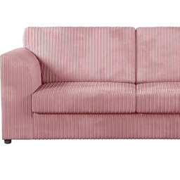 Luxor 6 Seater Pink Jumbo Cord Full Back Sofa Suite - Wilko - thumbnail 4