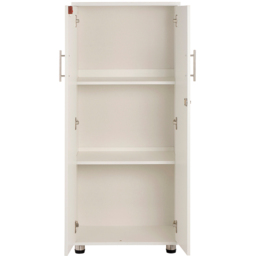 MMT Furniture Designs 2 Door White Lockable Tall Filing Cabinet - Size: 125 x 55 x 35cm - Wilko - thumbnail 5