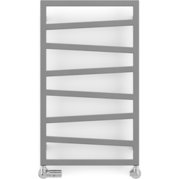 Terma Zig Zag Salt n Pepper Heated Towel Rail 835 x 500mm - Size: 83.5 x 50 x 7.2cm - Grey - Wilko - thumbnail 4