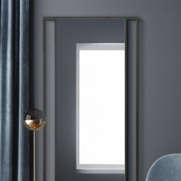 The Fenestra Black Metal Leaner Wall Mirror 200 x 90cm - MirrorOutlet - Wilko - thumbnail 4