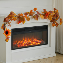 Living and Home LED Garland with Sunflower and Pumpkins 180cm - Size: 10 x 180 x 10cm - Orange - Wilko - thumbnail 3